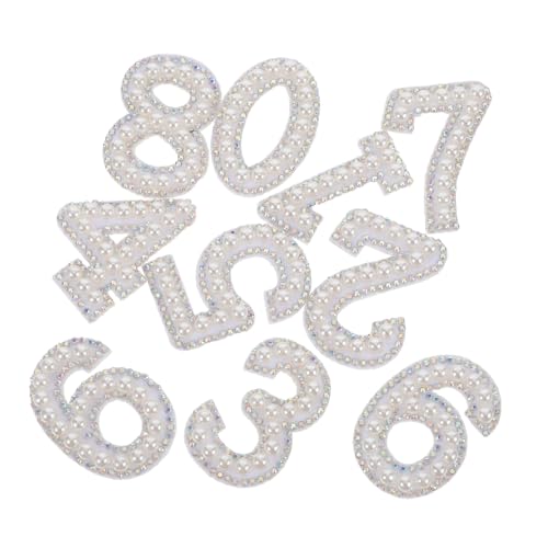 Beatifufu 10 Stück Strass Patches mit Perlen Aufnäher zum Aufbügeln für Kleidung Jeans Hüte und Diy Bastelprojekte Einfach Anzubringen Langlebig und für von Beatifufu