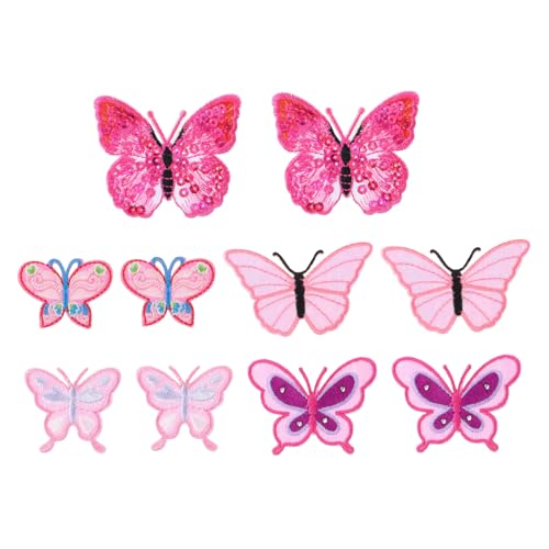 Beatifufu 10 Stück Teiliges Bestickte Tier Applikationen zum Aufnähen Bunte Bügelflicken für Kleidung Taschen und DIY Verzierung Inklusive Schmetterling und Blumenmotive für Reparatur und Beatifufu 10 Stück Teiliges Bestickte Tier Applikationen zum Aufnähen Bunte Bügelflicken für Kleidung Taschen und DIY Verzierung Inklusive Schmetterling und Blumenmotive für Reparatur und von Beatifufu