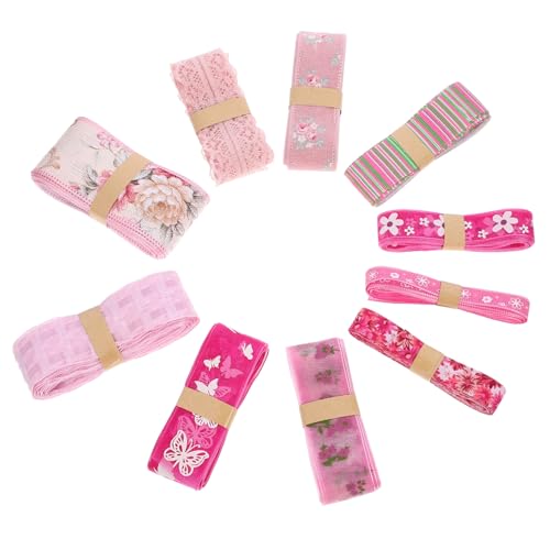 Beatifufu 10 Stück Teiliges Blumenmuster Geschenkband aus Strapazierfähigem Polyester Vielseitiges Bastelband für DIY Hochzeitseinladungen Geschenkverpackung Kleidung Waschbar Farbecht Beatifufu 10 Stück Teiliges Blumenmuster Geschenkband aus Strapazierfähigem Polyester Vielseitiges Bastelband für DIY Hochzeitseinladungen Geschenkverpackung Kleidung Waschbar Farbecht von Beatifufu
