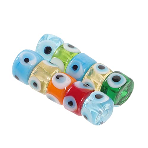 Beatifufu 10 Stück Teiliges Bunte Glasperlen Evil Eye für Schmuckherstellung Flache Runde Charms mit DIY Armband und Halskette Bastelperlen Kreative Handgefertigte Dekoration Beatifufu 10 Stück Teiliges Bunte Glasperlen Evil Eye für Schmuckherstellung Flache Runde Charms mit DIY Armband und Halskette Bastelperlen Kreative Handgefertigte Dekoration von Beatifufu