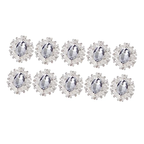 Beatifufu 10 Stück Teiliges DIY Rhinestone Broschen Set Legierung Glitzernde Schmuckornamente für Kleidung Hochzeit und Partys für DIY von Beatifufu