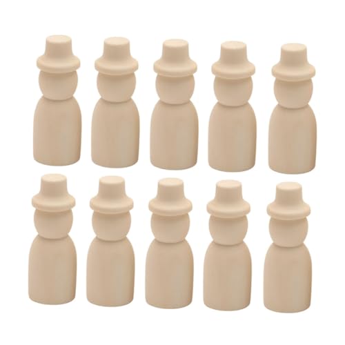 Beatifufu 10 Stück Teiliges Holzfiguren Naturfarbene DIY Puppen zum Bemalen mit Hüten Dekorative Holzpuppen für Gestalten und Kreative Handarbeit Pädagogisches für Mädchen Jungen Beatifufu 10 Stück Teiliges Holzfiguren Naturfarbene DIY Puppen zum Bemalen mit Hüten Dekorative Holzpuppen für Gestalten und Kreative Handarbeit Pädagogisches für Mädchen Jungen von Beatifufu