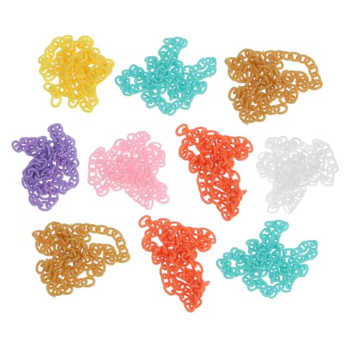 Beatifufu 10 Stück Teiliges Kunststoffkettenset für Schmuckherstellung Bunte Ovale Glieder DIY Zubehör für Brillenbänder Schlüsselanhänger und Halsketten Praktische Bastelketten für Beatifufu 10 Stück Teiliges Kunststoffkettenset für Schmuckherstellung Bunte Ovale Glieder DIY Zubehör für Brillenbänder Schlüsselanhänger und Halsketten Praktische Bastelketten für von Beatifufu