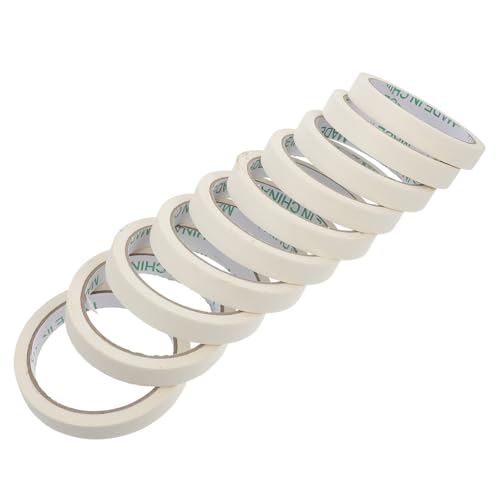 Beatifufu 10 Stück Teiliges Malerkrepp Weißes Leicht Abreißbares Krepppapier Abdeckband mit Schreibfläche Haftendes Schnelltrocknendes Klebeband für Autolackierung und Wandgestaltung Beatifufu 10 Stück Teiliges Malerkrepp Weißes Leicht Abreißbares Krepppapier Abdeckband mit Schreibfläche Haftendes Schnelltrocknendes Klebeband für Autolackierung und Wandgestaltung von Beatifufu