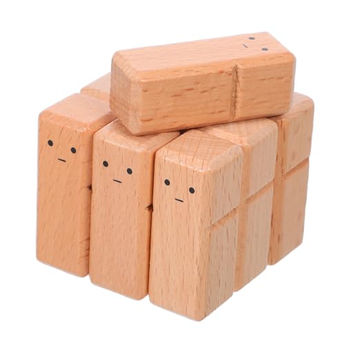 Beatifufu 10 Stück Teiliges Montessori Holzpuppen aus Buchenholz Unbemalte Robuste Steckfiguren für Malerei Basteln Dekoration und Pädagogische Diy-projekte von Beatifufu