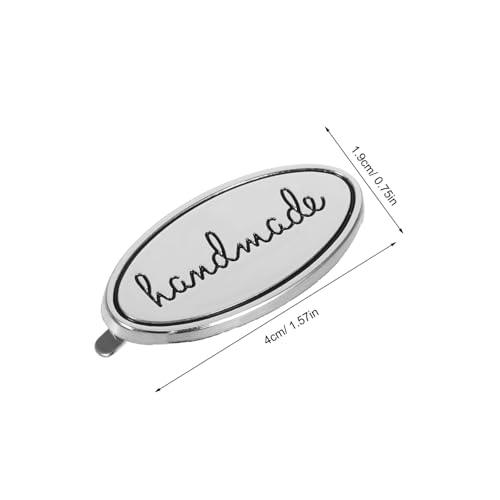 Beatifufu 10 Stück Teiliges Ovale Handgefertigte Metalllabels aus Zinklegierung mit Unterlegscheiben Langlebige Näh etiketten für DIY Kleidung Taschen Schuhe Jeans Vielseitige Dekoration von Beatifufu