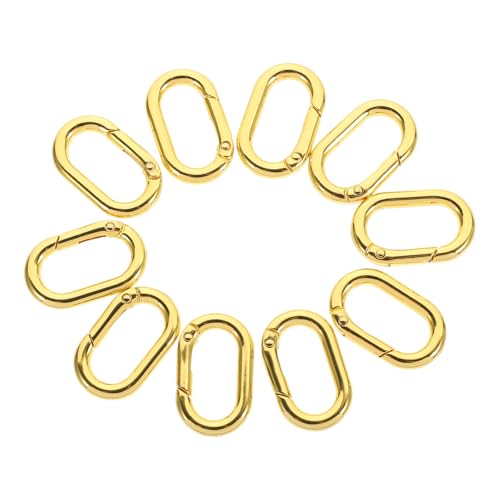 Beatifufu 10 Stück Teiliges Ovaler Metall federschnallen Karabiner Schlüsselring Verschluss Robust Vielseitig für Taschen Rucksäcke DIY Schlüsselanhänger und Anhänger Zubehör Beatifufu 10 Stück Teiliges Ovaler Metall federschnallen Karabiner Schlüsselring Verschluss Robust Vielseitig für Taschen Rucksäcke DIY Schlüsselanhänger und Anhänger Zubehör von Beatifufu