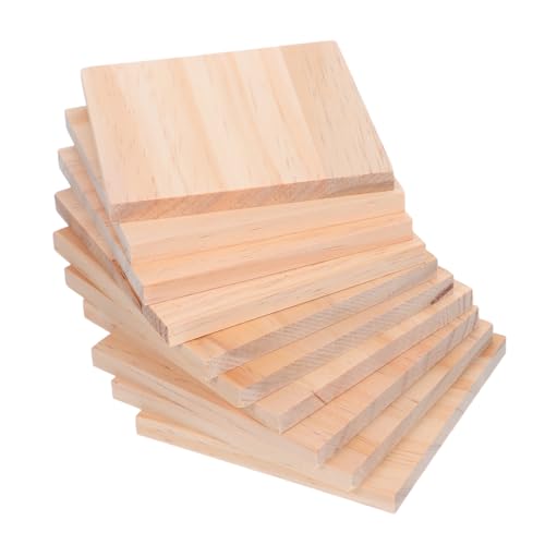 Beatifufu 10 Stück Teiliges Quadratische Blanko Holzblöcke Naturbelassen für DIY Kunstprojekte Holzscheiben zum Schnitzen Malen Gravieren und Dekorieren Multifunktional und Platzsparend Beatifufu 10 Stück Teiliges Quadratische Blanko Holzblöcke Naturbelassen für DIY Kunstprojekte Holzscheiben zum Schnitzen Malen Gravieren und Dekorieren Multifunktional und Platzsparend von Beatifufu