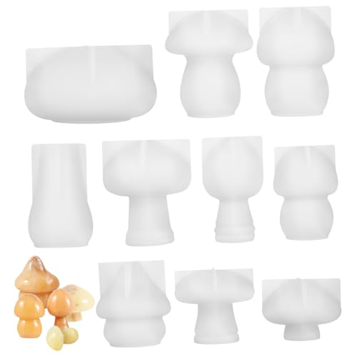 Beatifufu 10 Stück Teiliges Silikon Gießformen Pilzformen für Epoxidharz Basteln Elastische Wiederverwendbare DIY Gießformen Kreative Pilz Deko für Zuhause und Geschenke Beatifufu 10 Stück Teiliges Silikon Gießformen Pilzformen für Epoxidharz Basteln Elastische Wiederverwendbare DIY Gießformen Kreative Pilz Deko für Zuhause und Geschenke von Beatifufu