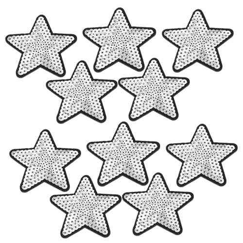 Beatifufu 10 Stück Teiliges Stern Pailletten Applikationen zum Aufnähen oder Aufbügeln Funkelnde Stern Aufnäher für Kleidung Rucksäcke Hüte Jeans und Jacken Einfach Anzubringen und Beatifufu 10 Stück Teiliges Stern Pailletten Applikationen zum Aufnähen oder Aufbügeln Funkelnde Stern Aufnäher für Kleidung Rucksäcke Hüte Jeans und Jacken Einfach Anzubringen und von Beatifufu