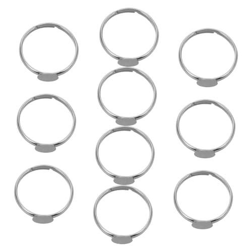 Beatifufu 10 Stück Teiliges Verstellbare Edelstahlringe für Schüler mit Flachen Runden Bezels für Diy Schmuckherstellung Kreative Bastelzubehör für Designs Beatifufu 10 Stück Teiliges Verstellbare Edelstahlringe für Schüler mit Flachen Runden Bezels für Diy Schmuckherstellung Kreative Bastelzubehör für Designs von Beatifufu