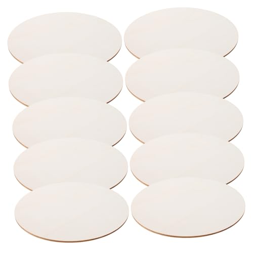 Beatifufu 10 Stück Unvollendete Holzscheiben für Diy Projekte Durchmesser Naturholz Baumscheiben für Tischdekoration und Handgemachte Kunstwerke für Wohnkultur von Beatifufu