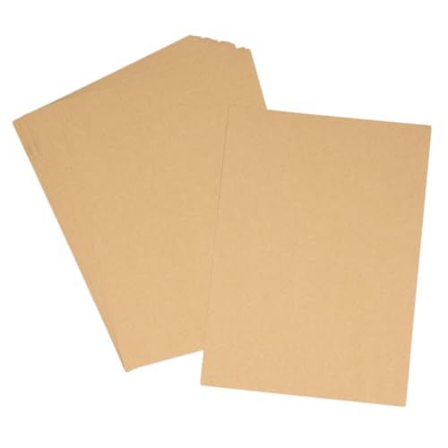 Beatifufu 100 Blatt Kraftpapier Vintage Briefpapier Blanko Schreibpapier für DIY Letter Sets Retro Stationery Paper Natur Geschenkpapier Geeignet zum Schreiben und Basteln von Beatifufu