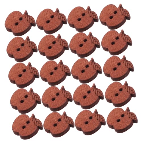 Beatifufu 100 Stück Apfelförmige Vintage Holzknöpfe mit Doppel Natürliche DIY Knöpfe für Nähen Basteln Kleidung Mäntel und Kreative Projekte Beatifufu 100 Stück Apfelförmige Vintage Holzknöpfe mit Doppel Natürliche DIY Knöpfe für Nähen Basteln Kleidung Mäntel und Kreative Projekte von Beatifufu