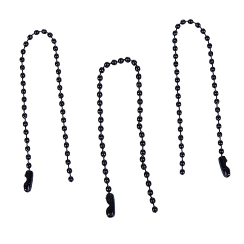 Beatifufu 100 Stück Bunte Kugelkette DIY Beaded Chain Metallkette mit Verbindern für Schlüsselanhänger Bastelprojekte Lange Schmuckketten von Beatifufu