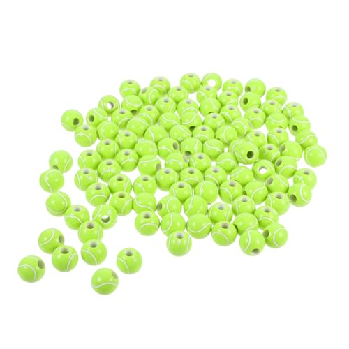 Beatifufu 100 Stück Diy Acryl Tennisball Perlen Handgemachte Schmuckzubehör für Armbänder und Ohrringe Koordination Beatifufu 100 Stück Diy Acryl Tennisball Perlen Handgemachte Schmuckzubehör für Armbänder und Ohrringe Koordination von Beatifufu