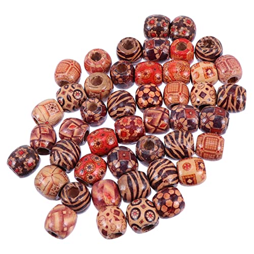 Beatifufu 100 Stück Farbige Holzperlen Runde DIY Holzkugeln für Schmuckherstellung Bastelprojekte Buntem Design Leicht und Langlebig für Kreative Ideen und Designs von Beatifufu