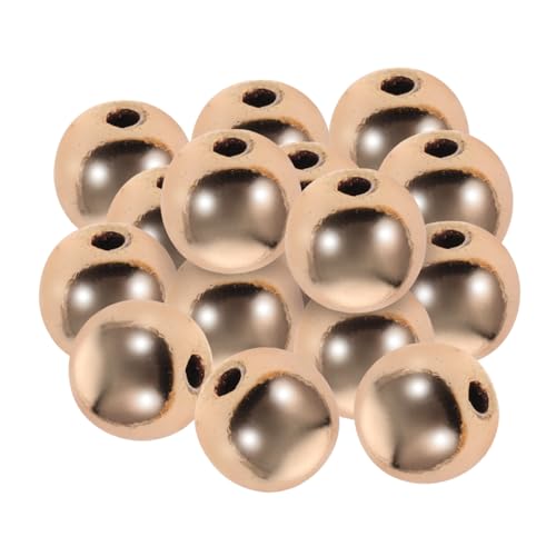 Beatifufu 100 Stück Goldene Spacer Perlen Glatte Runde DIY Bastelperlen für Armbänder und Schmuckherstellung für Handarbeiten und Kreative Projekte von Beatifufu