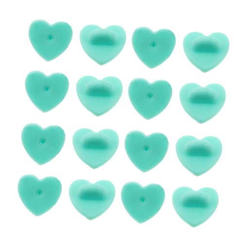Beatifufu 100 Stück Herzförmige Gummi Pin Backs Abzeichen Halter Für Anstecknadeln Und Broschen Broschenhalter von Beatifufu