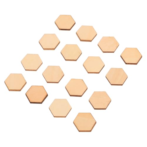 Beatifufu 100 Stück Holzchip -Dekorationen Dekorate Stichworte Hausdekoration Noel weihnachtsdeko bastelset unvollendete vorgebohrte Ausschnitte und Ornamente Wabenhandwerk Bambus von Beatifufu