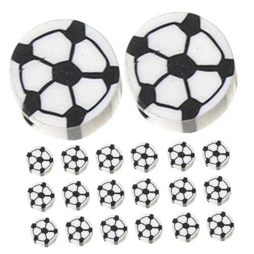 Beatifufu 100 Stück Kleine Fußball Perlen aus Robustem Polymer Clay Runde Spacer Beads für Armbänder Halsketten und DIY Schmuckherstellung Bastelperlen zum Auffädeln und Selbermachen Beatifufu 100 Stück Kleine Fußball Perlen aus Robustem Polymer Clay Runde Spacer Beads für Armbänder Halsketten und DIY Schmuckherstellung Bastelperlen zum Auffädeln und Selbermachen von Beatifufu
