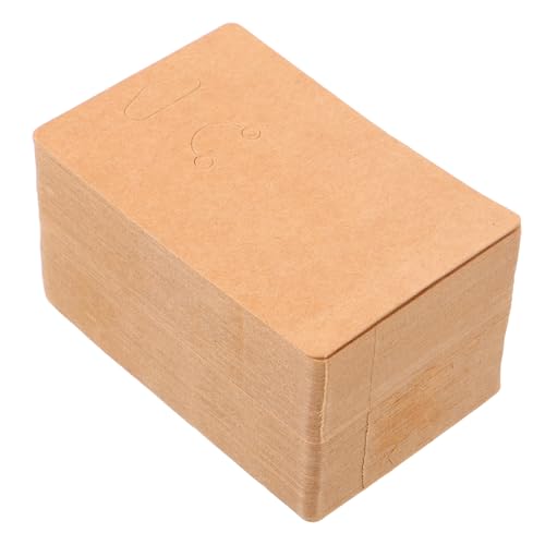 Beatifufu 100 Stück Kraftpapier Schlüsselanhänger Karten für Schmuckverpackung Blanko Keychain Display Karten für Schutz und Präsentation bei und Einzelhandel von Beatifufu