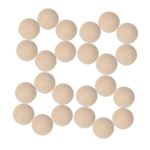 Beatifufu 100 Stück Massivholz perlen ohne Natürliche Runde Holzkugeln für DIY Schmuck Scrapbooking Farmhouse Dekoration Bastelprojekte von Beatifufu