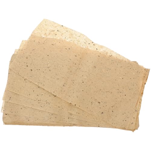 Beatifufu 100 Stück Maulbeerpapier Handgeschöpftes Kalligrafie Malpapier für Aquarell Basteln und Chinesische Kalligraphie Naturfaserbasiert Leicht und Robust für Künstler und von Beatifufu