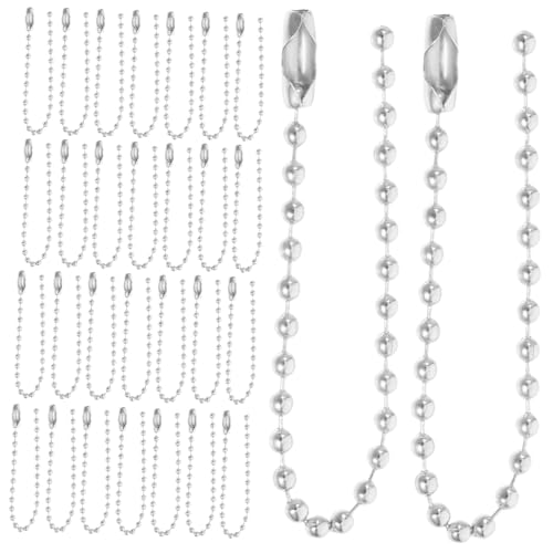 Beatifufu 100 Stück Metallperlenkette Schlüsselanhänger Clips für DIY Schmuckherstellung Robuste Schlüsselring Verlängerung für Kreative Projekte Beatifufu 100 Stück Metallperlenkette Schlüsselanhänger Clips für DIY Schmuckherstellung Robuste Schlüsselring Verlängerung für Kreative Projekte von Beatifufu