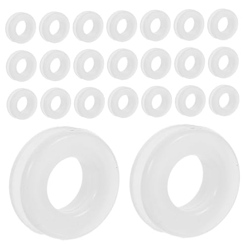 Beatifufu 100 Stück Ohrpolster Hautfreundlichem Silikon Runde Ohrstopper für Optimalen Halt und Komfort für Ohrstecker und DIY Schmuckherstellung Milchigem Weiß von Beatifufu