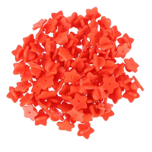 Beatifufu 100 Stück Pin Backings Ersatz Clutch Pin Backs Halter für Anstecknadeln Leicht und Robust Kunststoffverschluss in Rot von Beatifufu