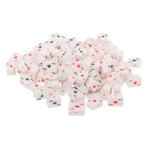 Beatifufu 100 Stück Polymer Clay Perlen für Schmuckherstellung Leichte Diy Spacer Beads mit Bunte Perlen für Halsketten und Armbänder Robust und Langlebig für Bastelprojekte von Beatifufu