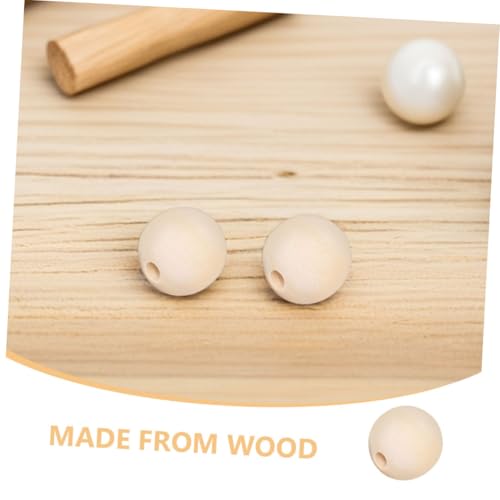 Beatifufu 100 Stück Runde Holzperlen Unbehandelte Holzkugeln für DIY Schmuck Basteln Armband Halskette Farmhaus Dekoration Naturholz Craft Perlen Beatifufu 100 Stück Runde Holzperlen Unbehandelte Holzkugeln für DIY Schmuck Basteln Armband Halskette Farmhaus Dekoration Naturholz Craft Perlen von Beatifufu