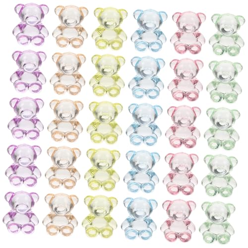 Beatifufu 100 Stück Teiliges Acryl kleine Perlen DIY Schmuck Zubehör Leichte Langlebige Spacer Beads für Haarbänder Armbänder Halsketten Bastelperlen Auffädeln von Beatifufu