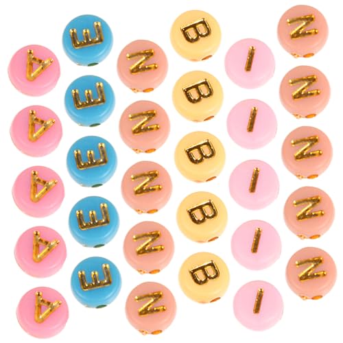 Beatifufu 1000 Stück Bunte Englische Buchstaben Perlen Kunststoff DIY Schmuck Zubehör Lose Spacer Perlen für Armband Halskette Basteln Zufällige Farbe Zufällige Farbe Beatifufu 1000 Stück Bunte Englische Buchstaben Perlen Kunststoff DIY Schmuck Zubehör Lose Spacer Perlen für Armband Halskette Basteln Zufällige Farbe Zufällige Farbe von Beatifufu