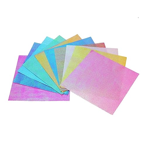 Beatifufu 100Stücke Glänzendes Origami Papier Quadratische Bastelbögen Farben Für DIY Handarbeiten Kran Sterne Flugzeuge Und Projekte von Beatifufu