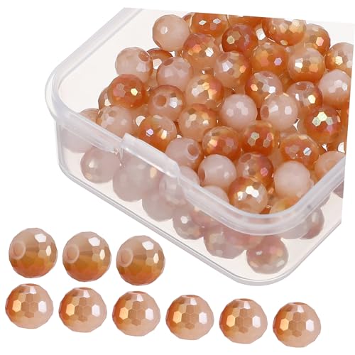 Beatifufu 100Stücke Glasperlen Farbige Abstandsperlen für Armbandherstellung Kristallperlen Lose DIY Schmuckperlen für Bastelprojekte Verarbeitet Beatifufu 100Stücke Glasperlen Farbige Abstandsperlen für Armbandherstellung Kristallperlen Lose DIY Schmuckperlen für Bastelprojekte Verarbeitet von Beatifufu