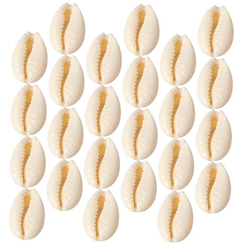 Beatifufu 100Stücke Muschelperlen DIY Bastelmaterial für Schmuckherstellung Armbänder und Dekoration Natürliche Schalenperlen für Urlaubsdekoration Sicher für Fischtanks von Beatifufu