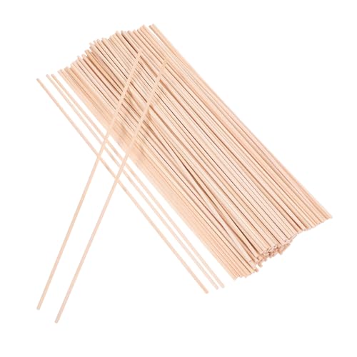 Beatifufu 100Stücke Unfinished Holz Dübelstangen DIY Bastelmaterialien Natürliche Holzstäbchen für Projekte und Sicher von Beatifufu