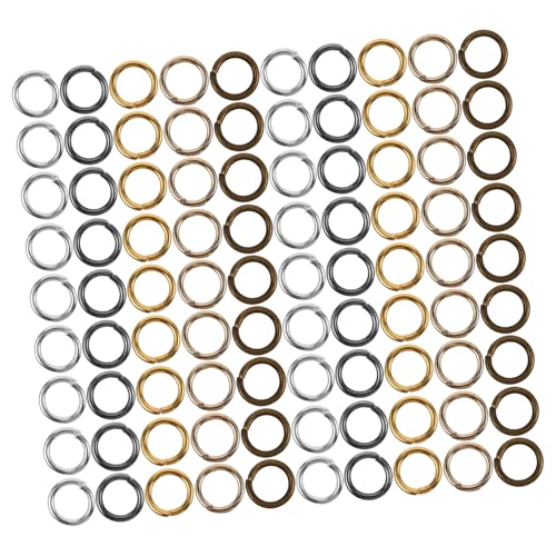 Beatifufu 10Er-Packungen Metall Sprungringe Biegeringe für Schmuckherstellung DIY Ohrring Haarclip Zubehör Robust Langlebig für Basteln Armbänder Halsketten Schlüsselanhänger von Beatifufu