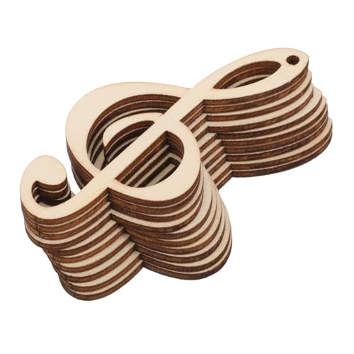 Beatifufu 10Stücke Holzscheiben Musiknoten Unlackierte DIY Holzstücke für Bastelprojekte Bastelmaterialien für Dekorationen und Beatifufu 10Stücke Holzscheiben Musiknoten Unlackierte DIY Holzstücke für Bastelprojekte Bastelmaterialien für Dekorationen und von Beatifufu