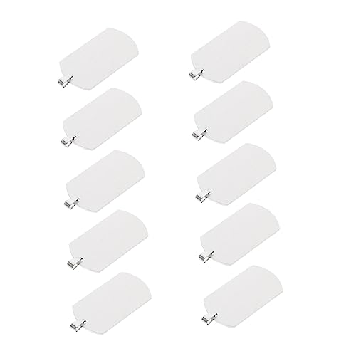Beatifufu 10Stücke Leere Stahl Tags für Personalisierte Gravur Anhänger für Schlüsselanhänger für DIY Projekte und Haustier Id Tags von Beatifufu