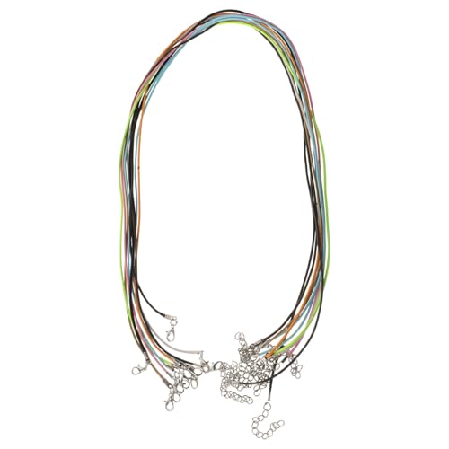 Beatifufu 10Stücke Pack Gewachste Halskette Schnur für DIY Schmuck Starke Kunstleder Kordel mit Karabinerverschluss für Armbänder Reißfest Beatifufu 10Stücke Pack Gewachste Halskette Schnur für DIY Schmuck Starke Kunstleder Kordel mit Karabinerverschluss für Armbänder Reißfest von Beatifufu