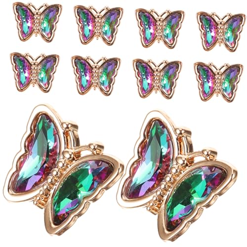 Beatifufu 10Stücke Schmetterling Knöpfe mit Strass Dekorative Kleidungsknöpfe für Kostümdekoration Metallknöpfe für Mäntel Schals und Mehr für DIY Beatifufu 10Stücke Schmetterling Knöpfe mit Strass Dekorative Kleidungsknöpfe für Kostümdekoration Metallknöpfe für Mäntel Schals und Mehr für DIY von Beatifufu