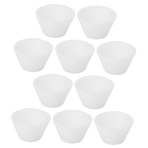 Beatifufu 10Stücke Silikon Mischbecher für Epoxidharz DIY Flexible und Langlebige Silikonschalen für Schmuckherstellung und Handwerk Einfach zu Reinigen von Beatifufu