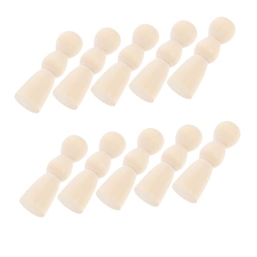 Beatifufu 10Stücke Unbemalte Holz Pegpuppen DIY Kunsthandwerksbedarf für Projekte Natürliche Holzfiguren für Bastelaktivitäten und Puppenhaus Zubehör Beatifufu 10Stücke Unbemalte Holz Pegpuppen DIY Kunsthandwerksbedarf für Projekte Natürliche Holzfiguren für Bastelaktivitäten und Puppenhaus Zubehör von Beatifufu
