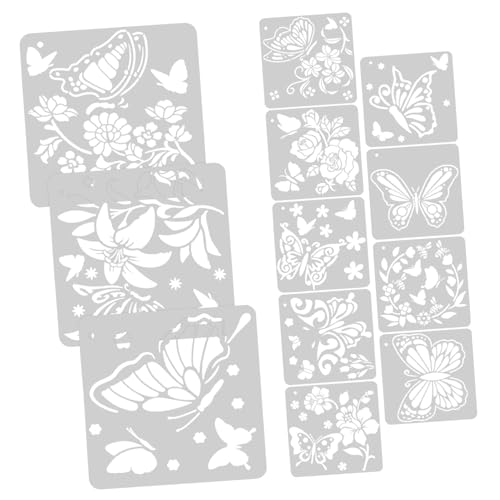 Beatifufu 12 Blatt Schmetterling Schablonen Wiederverwendbar Leicht Stabil Malvorlagen für Wandbemalung DIY Wandgestaltung Scrapbooking Basteln Zeichen Schablonen Beatifufu 12 Blatt Schmetterling Schablonen Wiederverwendbar Leicht Stabil Malvorlagen für Wandbemalung DIY Wandgestaltung Scrapbooking Basteln Zeichen Schablonen von Beatifufu