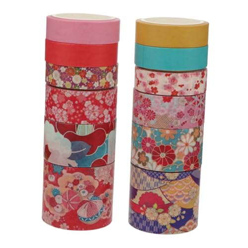 Beatifufu 12 Rollen Scrapbook Washi Tape Dekorative Klebebänder mit Blumenmotiv Langlebiges Papier Vielseitig für DIY Bastelpapier Geschenkverpackung Notizbücher und Aufkleber Beatifufu 12 Rollen Scrapbook Washi Tape Dekorative Klebebänder mit Blumenmotiv Langlebiges Papier Vielseitig für DIY Bastelpapier Geschenkverpackung Notizbücher und Aufkleber von Beatifufu