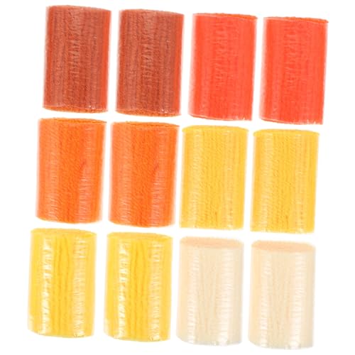 Beatifufu 12 Stück Teiliges Acrylgarn für Teppichknüpferei Vorgeschnittenes Dickes Knüpfgarn in Verschiedenen Farben Hautfreundlich und Leicht für DIY Teppichhandwerk und Bastelprojekte von Beatifufu