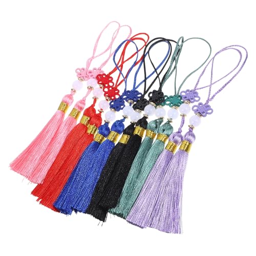 Beatifufu 12 Stück Teiliges Chinesische Knoten Anhänger mit Farbigen Quasten Traditionelle Neujahrsdekoration Langlebige Polyesterhänger Handliche Frühlingsfest ornamente für Auto Haus und Beatifufu 12 Stück Teiliges Chinesische Knoten Anhänger mit Farbigen Quasten Traditionelle Neujahrsdekoration Langlebige Polyesterhänger Handliche Frühlingsfest ornamente für Auto Haus und von Beatifufu